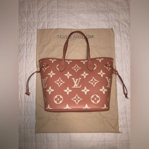 Louis Vuitton Monogram Neverfull Tote, pouch, and insert